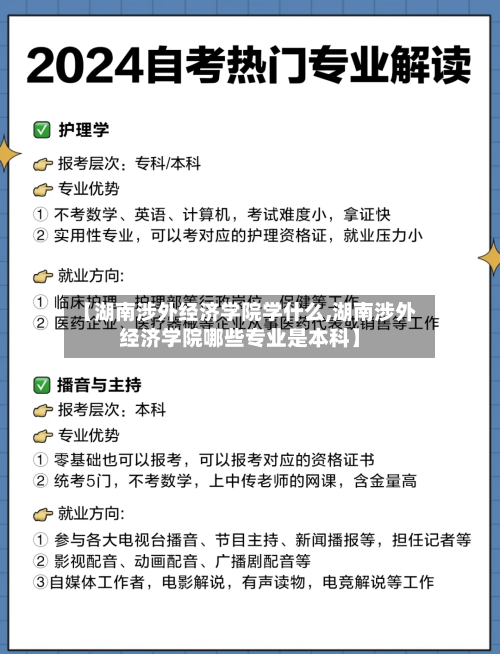 【湖南涉外经济学院学什么,湖南涉外经济学院哪些专业是本科】