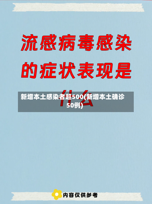 新增本土感染者超500(新增本土确诊50例)