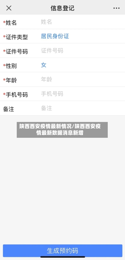 陕西西安疫情最新情况/陕西西安疫情最新数据消息新增