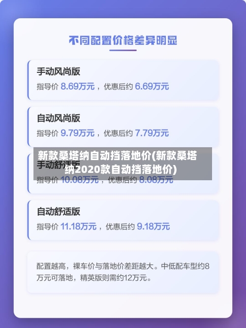 新款桑塔纳自动挡落地价(新款桑塔纳2020款自动挡落地价)