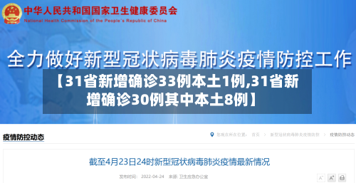 【31省新增确诊33例本土1例,31省新增确诊30例其中本土8例】