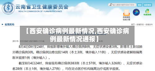 【西安确诊病例最新情况,西安确诊病例最新情况通报】
