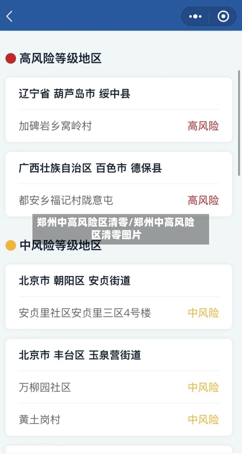 郑州中高风险区清零/郑州中高风险区清零图片
