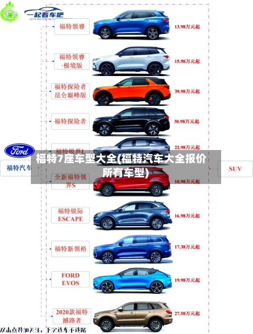 福特7座车型大全(福特汽车大全报价 所有车型)