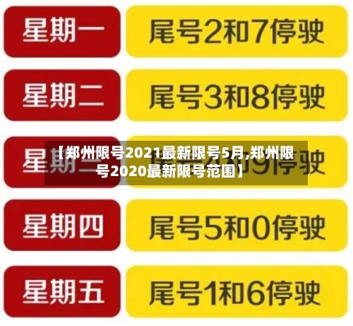 【郑州限号2021最新限号5月,郑州限号2020最新限号范围】
